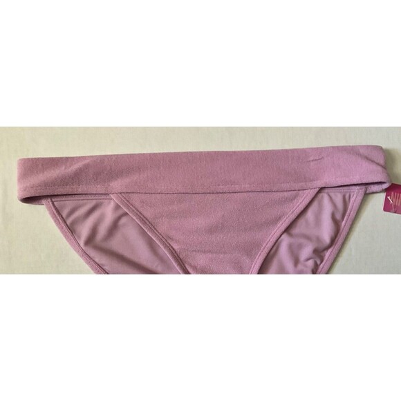 Ninety-Nine Degrees Front Tie Ruffle Bralette Top And Banded Hipster Bottoms - L - Picture 6 of 8